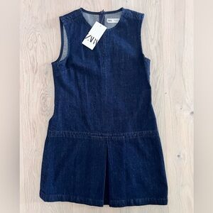 Zara Dark Blue Denim Mini Dress